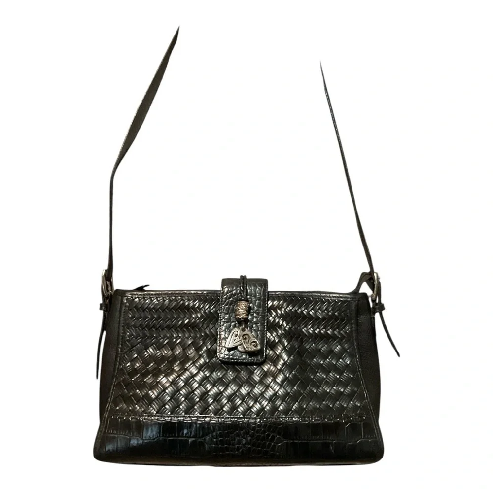 Vintage Brighton Bree Black Leather Bag